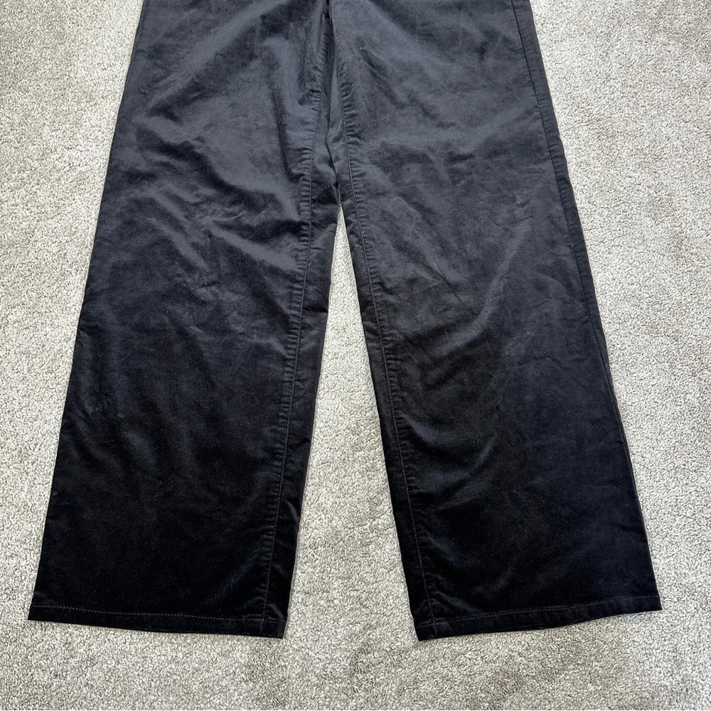 NEW J. Jill Velveteen High Rise Full Straight Leg Pants in Black Size 16 - Picture 5 of 16